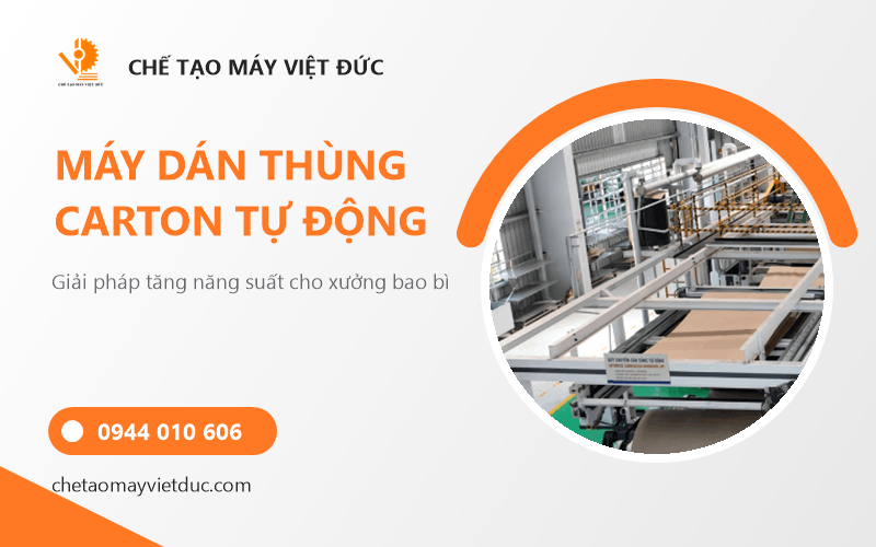 Máy dán thùng carton tự động