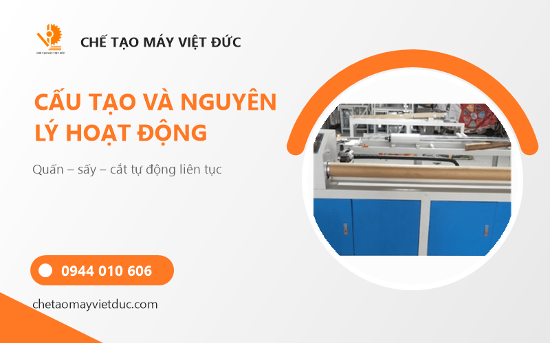 Máy quấn ống giấy tự động